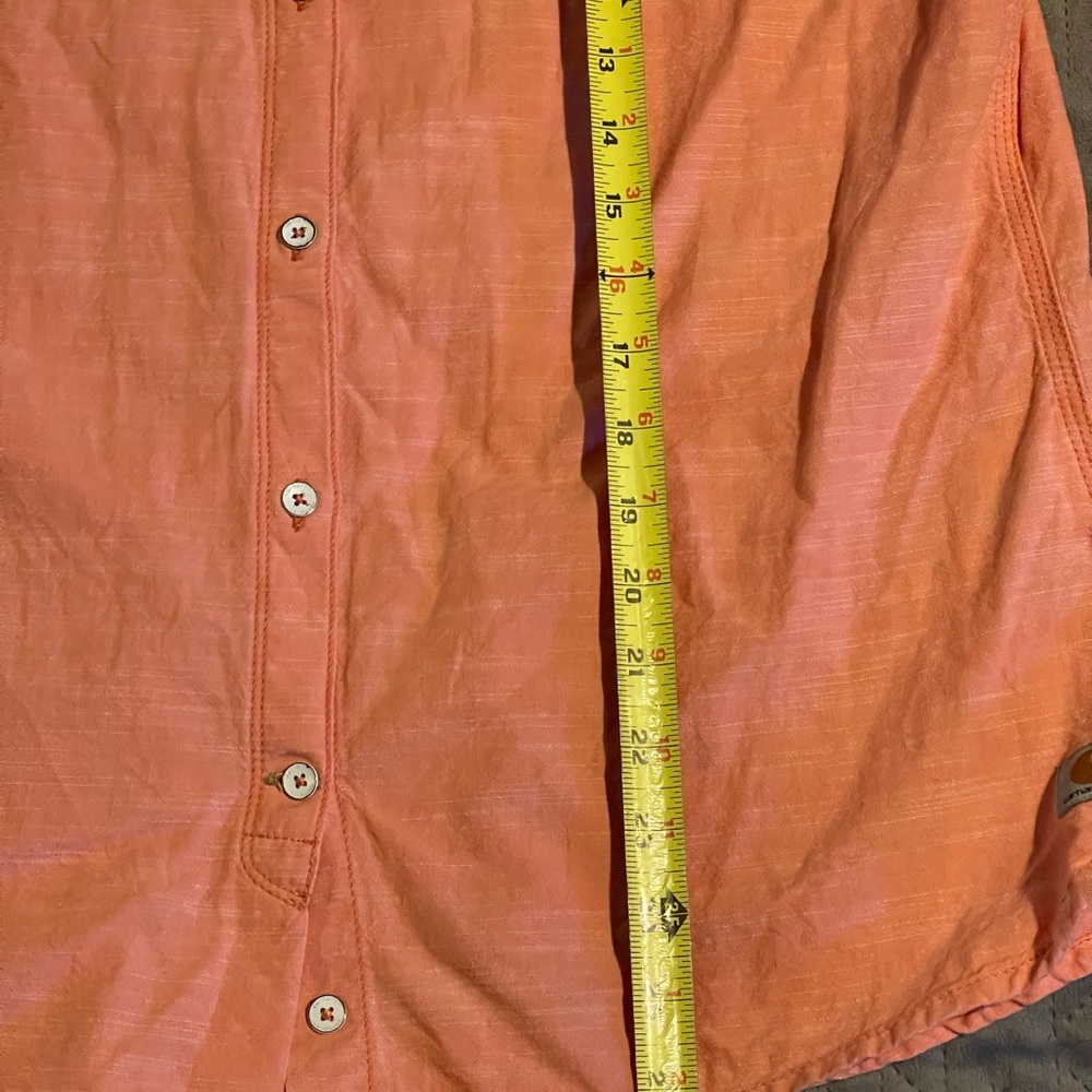 Carhartt‎ button up women’s size medium coral pre-owned condition - Picture 9 of 12